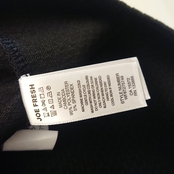 Women's Black Pencil Skirt Size S. Elastic Waist. New. - Picture 5 of 6